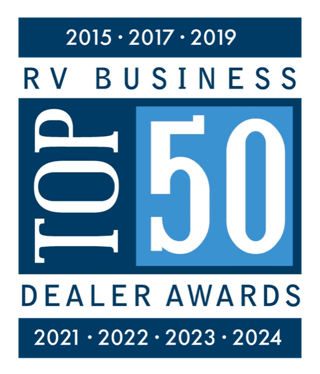 RV Business Top 50 Dealer Awards: 2015, 2017, 2019, 2021, 2022, 2023, 2024
